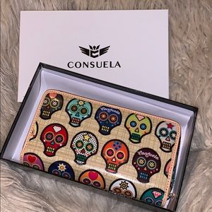 Sugar Skull Wristlet Wallet